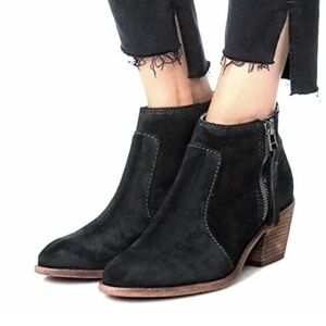 Madewell Janice suede booties size 7